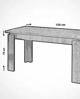 Extendable Dining Table Huqqa - Light Oak