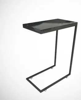 Odkládací stolek Callen Black Marble