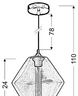 Závěsná lampa BREMEN včetně žárovky Candellux