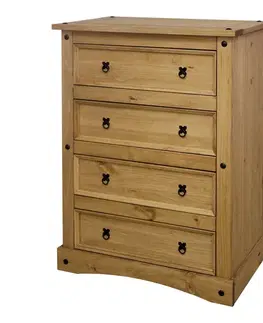 Komoda 4 zásuvky CORONA vosk