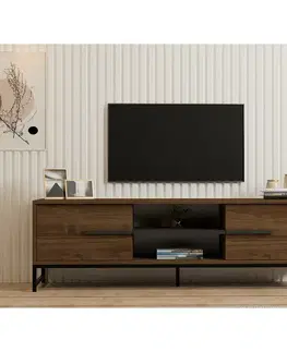 Televizní stolek Mono Walnut and Black