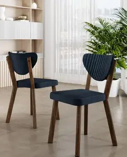 Sada židlí (4 kusy) Arfe - Anthracite, Brown