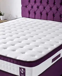 Mattress Purple 150x200 cm Double Size Padded Soft Mattress