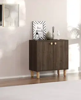 Víceúčelová skříňka Lina - Walnut