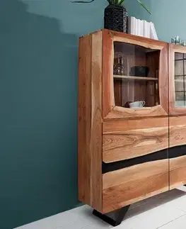 Estila Designová jídelní vitrína Amazonas 140cm