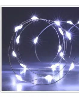 Světelný drát Silver lights 80 LED, studená bílá, 395 cm
