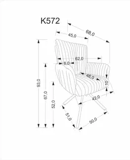 Otočné jídelní křeslo K572 Halmar