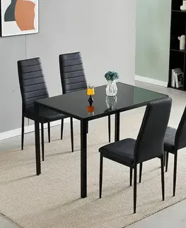 Jídelní set pro 4 osoby AXIS, černá