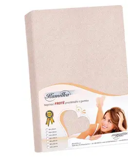Bellatex Froté prostěradlo Kamilka pudrová růžová, 180 x 200 cm