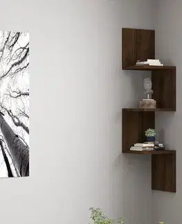Nástěnná police ZIKZAK