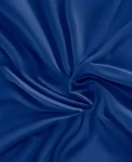 Kvalitex Saténové prostěradlo s gumou tmavě modrá, 140 x 200 cm