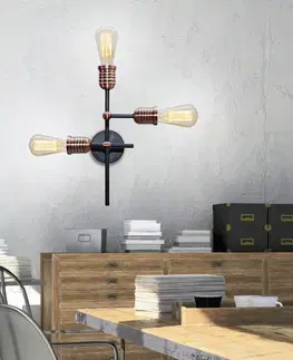 Stropní lampa Kirimu 3xE27 černá