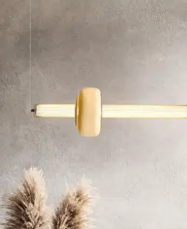PURAS lampa wisząca pozioma 15W LED 3000K klosz bezbarwny+biały