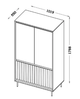 Šatní skříň SWING S-1 Halmar