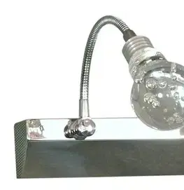 Akrylová LED nástěnná lampa 2X2W LED chrom
