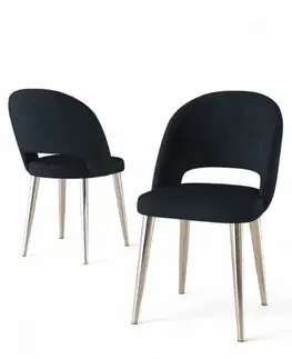 Sada židlí (4 kusy) Pane - Anthracite, Chrome