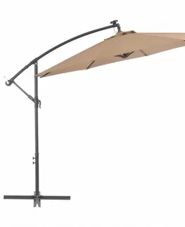 Konzolový slunečník s LED světly Ø 300 cm