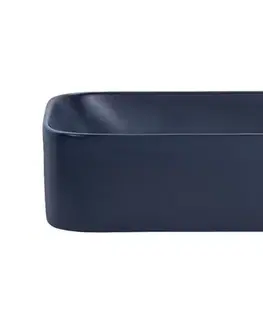 ArtCom Keramické umyvadlo KAMA MNB-60 | tmavomodrý mat 60 cm