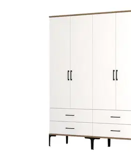 Šatní skříň Kumsal TT - Walnut, White