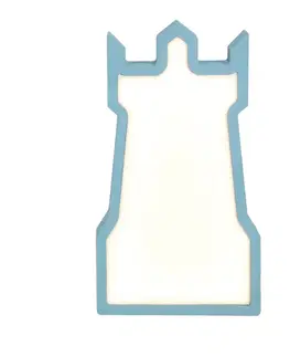 Dětská stolní lampa s věží, LED IQ Kids, modrá