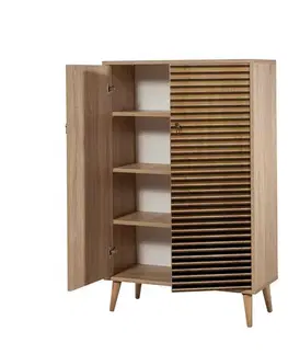 Skříňka Mega Sonoma Oak Stripes I