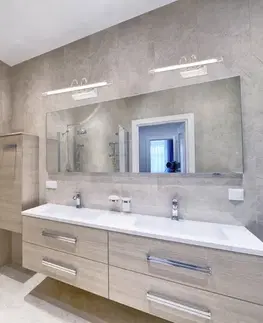 Chromová LED 5W koupelnová nástěnná lampa nad zrcadlem Linea