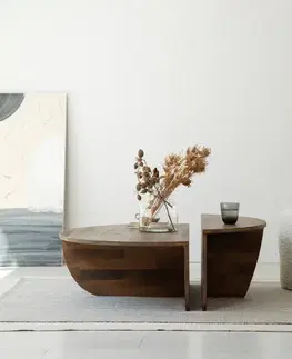 Sada konferenčních stolků Podium Wood - Walnut