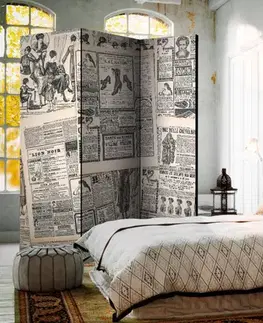 Paraván Vintage Newspapers Dekorhome