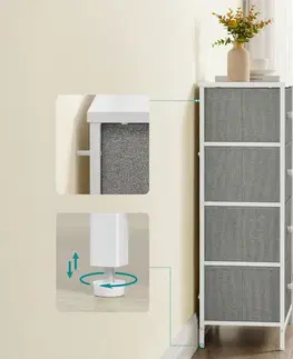 Komoda E1031 GREY, 45 cm, S
