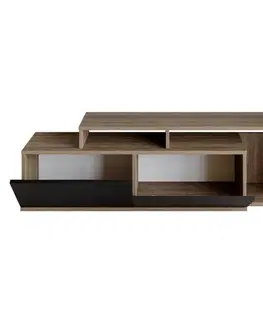 TV stolek Nexera - Walnut, Black