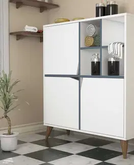 Víceúčelová skříňka Pulse - White, Blue