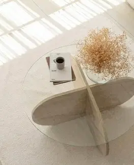 Konferenční stolek Bubble Travertine
