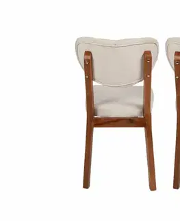 Sada jídelních židlí Elma Beige, 2 ks
