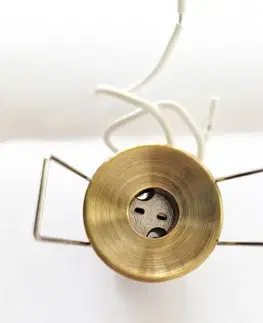Halogenové stropní svítidlo, zlatá patina