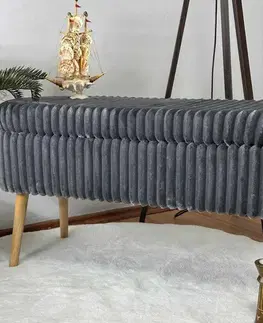 Lavice s úložným prostorem OSLO LINEN TOSCANO