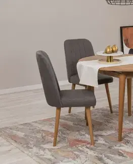 Jídelní set s rozkládacím stolem a židlemi (5 kusů) Vina 1501 - Atlantic Pine, Anthracite