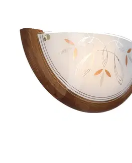 Stropní svítidlo Rustica, dřevěné standardní, 1x60 W, E27, dub