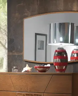 Estila Podlouhlé závěsné zrcadlo Varietty v masivním hnědém rámu v italském stylu 100cm
