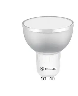 Tellur WiFi Smart LED RGB žárovka GU10, 5 W, čirá, teplá bílá