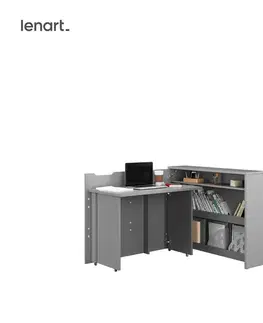 Dig-net nábytek Posuvný stůl Lenart WORK CONCEPT CW-01L | levá Barva: Bílá