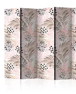 Paraván Pink Palm Leaves Dekorhome