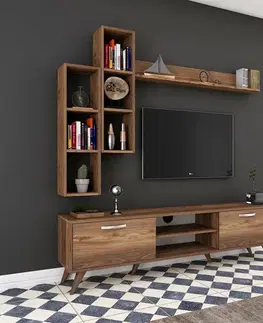 Televizní stěna Mia Walnut