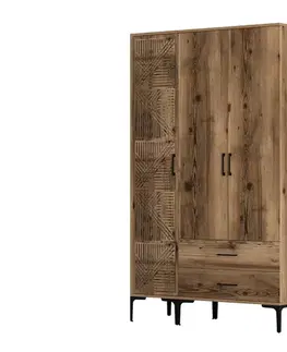 Šatní skříň Kumsal PT - Walnut