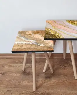 Sada odkládacích stolků (2 kusy) 2Shp423 - Salmon