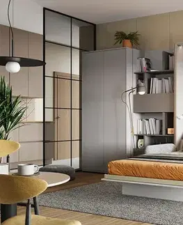 Dig-net nábytek Regál Lenart BED CONCEPT BC-24 | dub artisan / černá