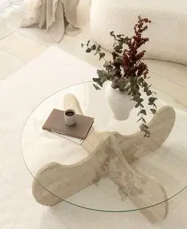 Konferenční stolek Hima Travertine
