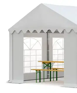 Zahradní párty stan 4x6m bílá KLASIK