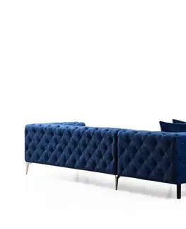 Rohová sedací souprava Como Left - Navy Blue