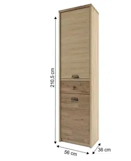 Regál DIAZ 2D1S Tempo Kondela