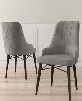 Sada židlí (4 kusy) Neta - Grey, Brown